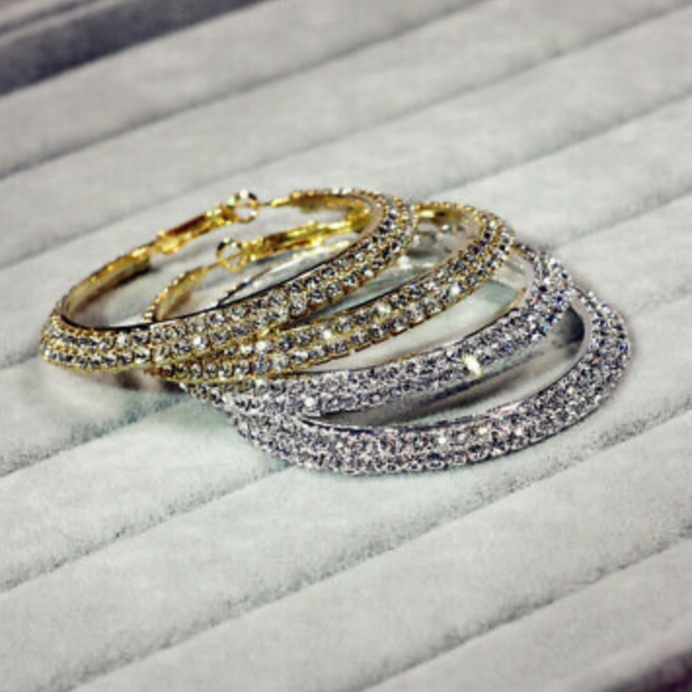 New 925 Sterling silver hoop earrings - Picture 4 of 4